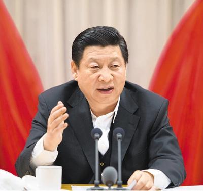 圖為：2014年2月17日，省部級主要領(lǐng)導(dǎo)干部學(xué)習(xí)貫徹十八屆三中全會精神全面深化改革專題研討班在中央黨校開班。中共中央總書記、國家主席、中央軍委主席習(xí)近平在開班式上發(fā)表重要講話。